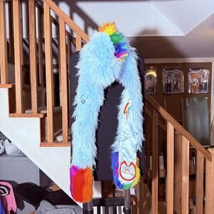 SpiritHood X My Little Pony 2015-2016 Rainbow Faux Fur Hood Neck Cover